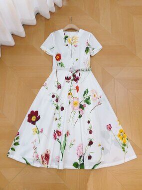Oscar de la Renta floral-print dress